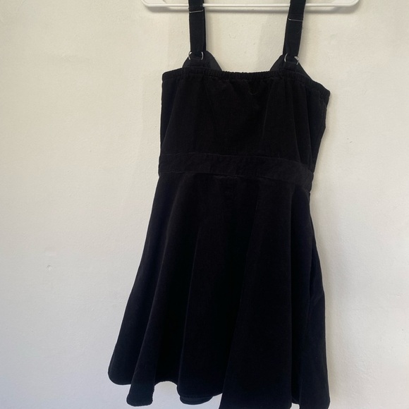 SOCIAL COLLISION Goth Corduroy Button Front Dress Women's Size Medium - Picture 4 of 5